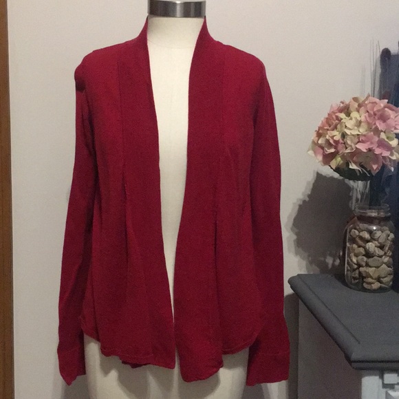 Ambiance Sweaters - Red Open Sweater